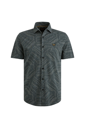 PME Legend Short Sleeve Shirt Print on Jersey 9076 Dark slate