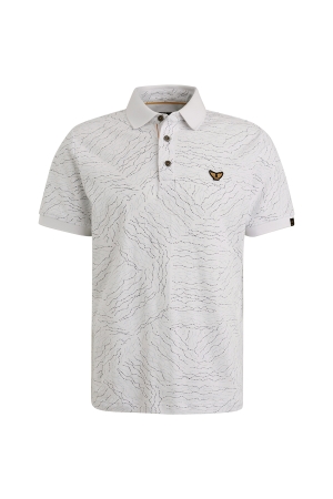 PME Legend Short sleeve polo fine pique aop 7003 Bright white