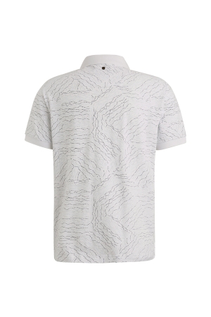PME Legend Short sleeve polo fine pique aop 7003 Bright white