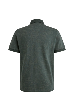 PME Legend Short sleeve polo fine pique aop 9076 Dark slate