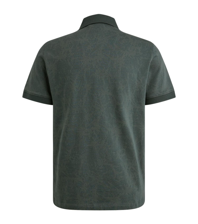 PME Legend Short sleeve polo fine pique aop 9076 Dark slate
