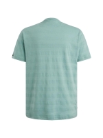 PME Legend Short sleeve r-neck jacquard strip 5149 Cameo blue