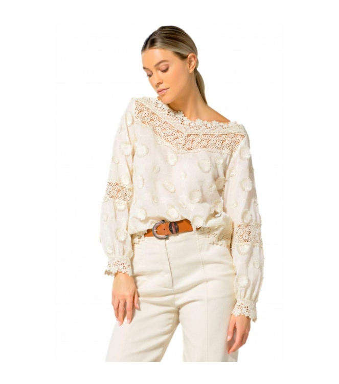 Caroline Biss Blouse 93 Cream