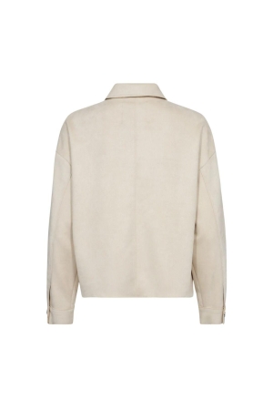 Freequent Faux suede shirtjacket Moonbeam