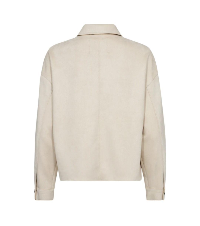 Freequent Faux suede shirtjacket Moonbeam