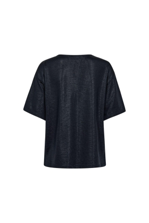 Freequent Metallic tee Navy blazer