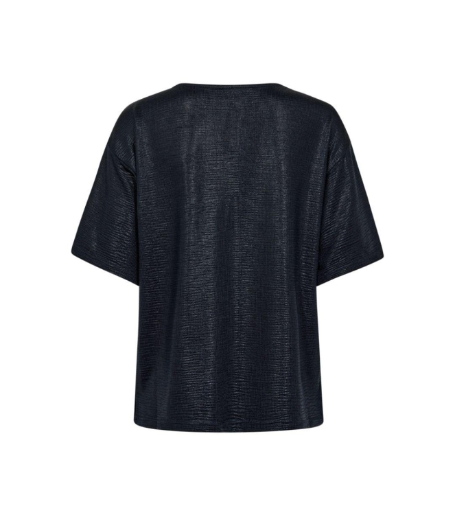 Freequent Metallic tee Navy blazer