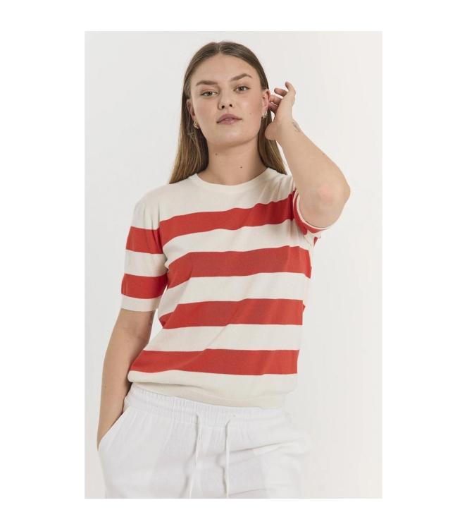 Freequent Pullover 1251 Star off white w.bittersweet