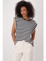 Monari T-Shirt 997 Black striped
