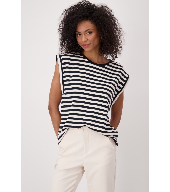 Monari T-Shirt 997 Black striped