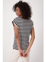 Monari T-Shirt 997 Black striped