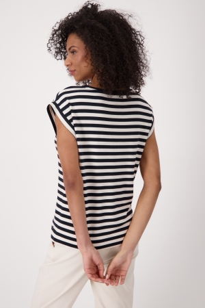 Monari T-Shirt 997 Black striped