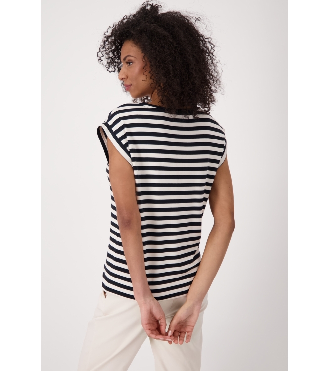 Monari T-Shirt 997 Black striped