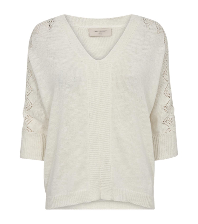 Freequent Pullover 1400 Star off white