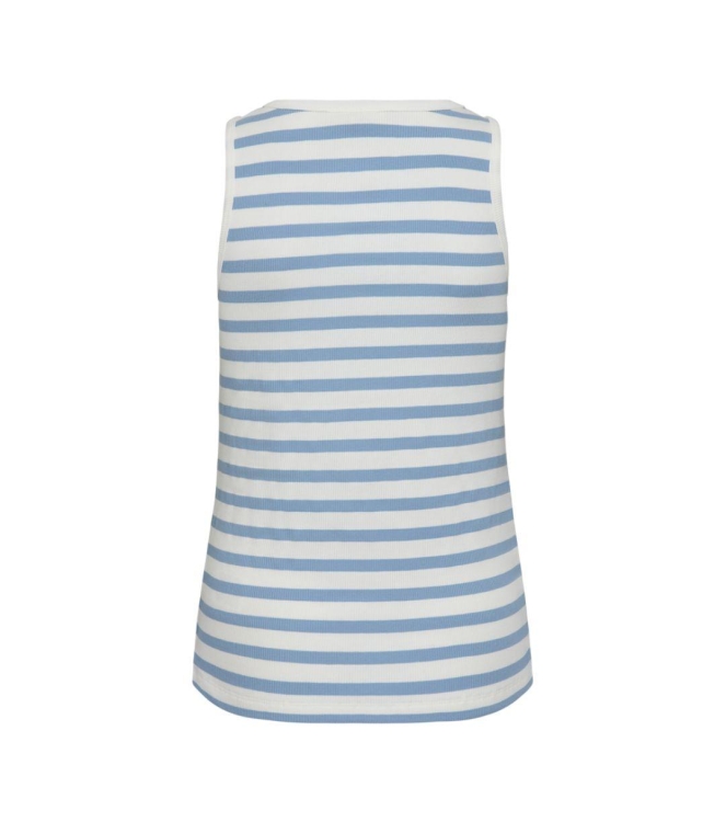 Freequent Top 1709 Star white w. chambray