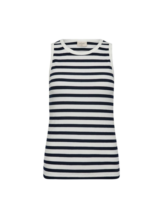 Freequent Top 7105 Navy blazer w. star off white