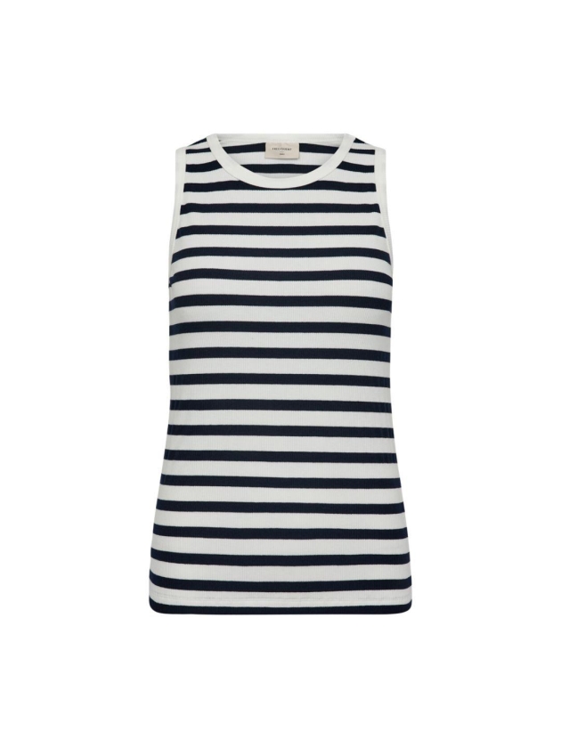 Freequent Top 7105 Navy blazer w. star off white