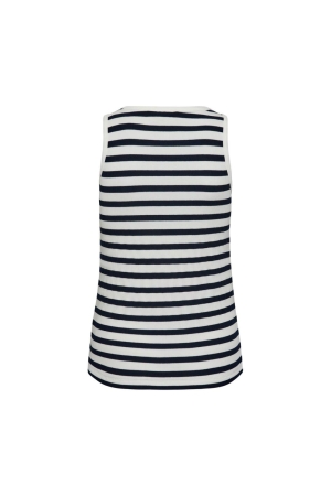 Freequent Top 7105 Navy blazer w. star off white