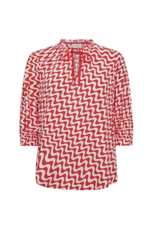 Freequent Blouse 1251 Star off white w.bittersweet