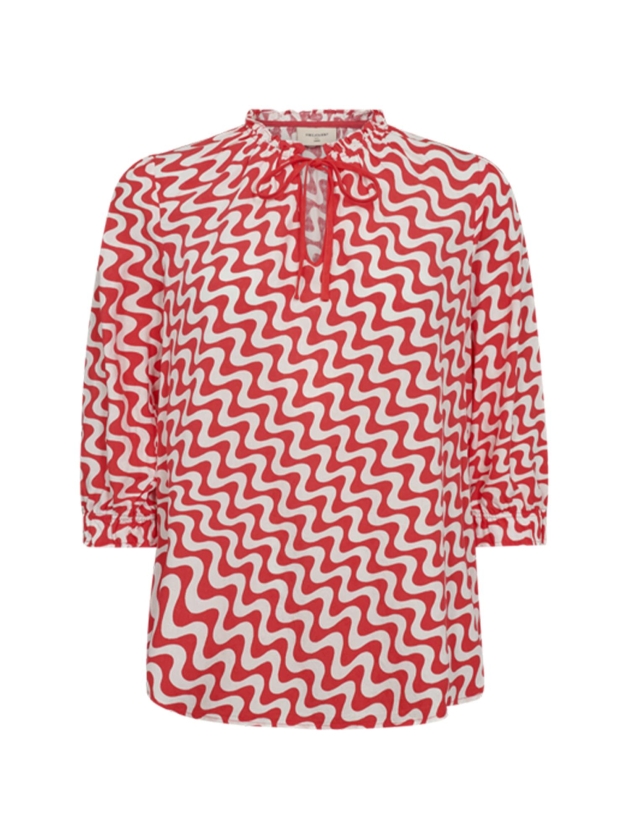 Freequent Blouse 1251 Star off white w.bittersweet
