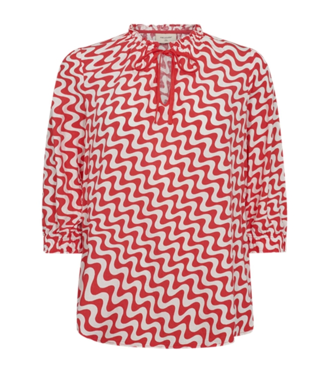 Freequent Blouse 1251 Star off white w.bittersweet