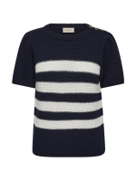 Freequent Pullover 7105 Navy blazer w. star off white