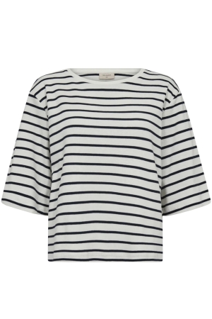 Freequent Tee 7120 Star off white w.navy