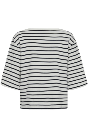 Freequent Tee 7120 Star off white w.navy