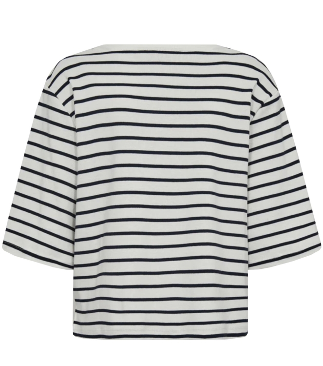 Freequent Tee 7120 Star off white w.navy