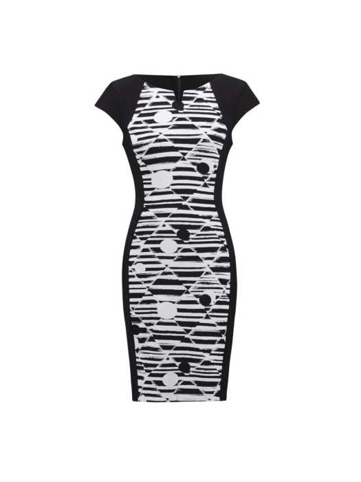 Joseph Ribkoff LDS Dress 303 White/black