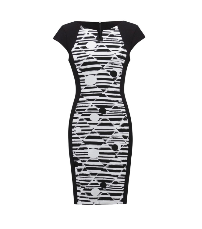 Joseph Ribkoff LDS Dress 303 White/black