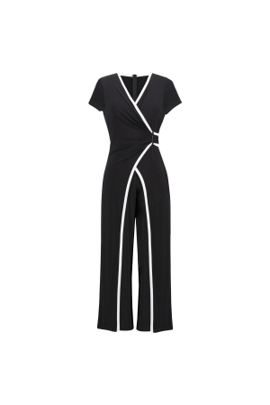 Joseph Ribkoff LDS Jumpsuit 110 Black/Vanilla