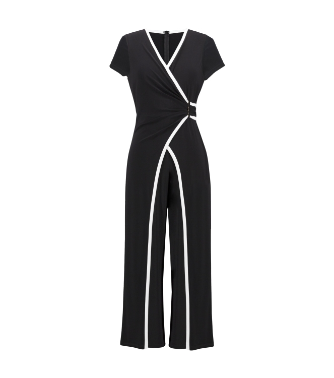 Joseph Ribkoff LDS Jumpsuit 110 Black/Vanilla