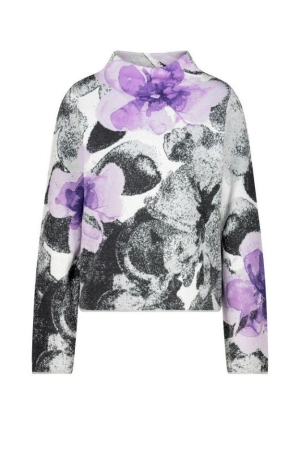 Monari Pullover 458 Soft lilac gemustert