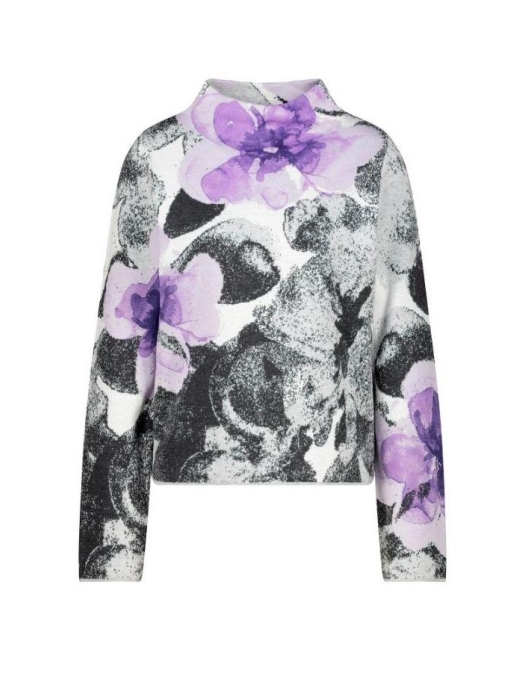 Monari Pullover 458 Soft lilac gemustert