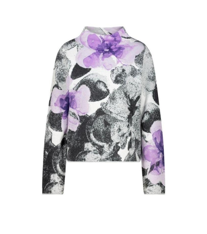 Monari Pullover 458 Soft lilac gemustert