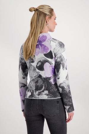 Monari Pullover 458 Soft lilac gemustert