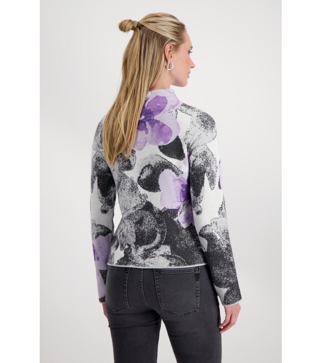 Monari Pullover 458 Soft lilac gemustert
