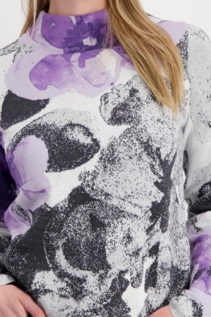 Monari Pullover 458 Soft lilac gemustert
