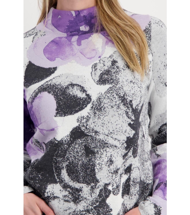Monari Pullover 458 Soft lilac gemustert