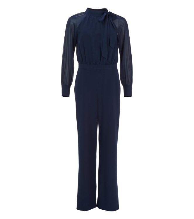 Swing Jumpsuit Materiaal mix 300 Navy