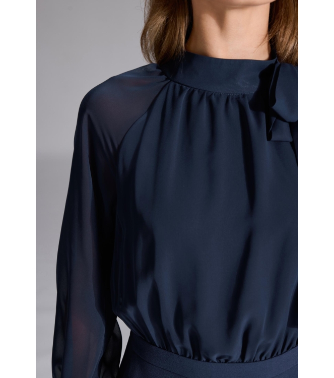 Swing Jumpsuit Materiaal mix 300 Navy