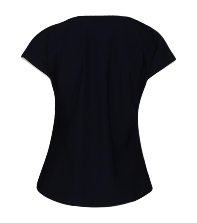 ZIP73 Top boatneck denim 940 Denim blue