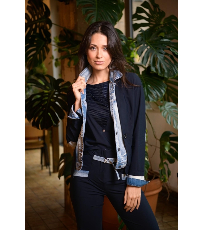 ZIP73 Blazer denim insert 400 Blue