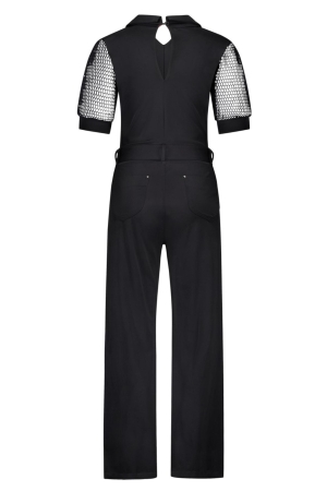 ZIP73 Jumpsuit mesh 001 Black