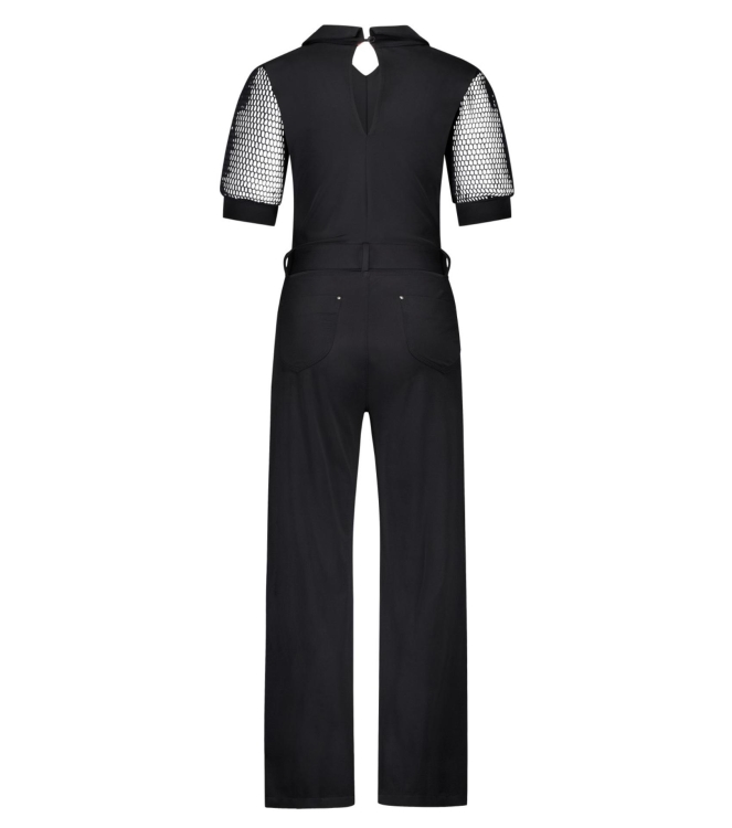 ZIP73 Jumpsuit mesh 001 Black