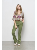 Co Woman PENELOPE FLARE TRAVEL 52090 on-olive