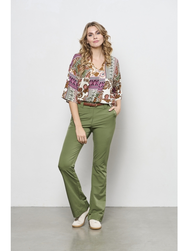 Co Woman PENELOPE FLARE TRAVEL 52090 on-olive