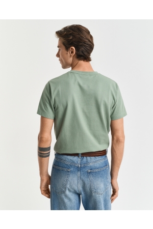Gant Piqué T-Shirt 362 kalamata green
