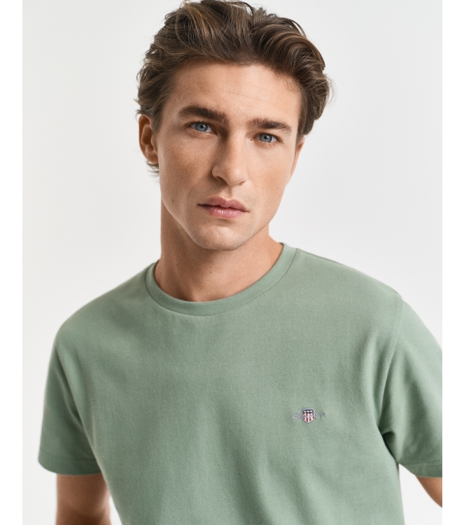 Gant Piqué T-Shirt 362 kalamata green
